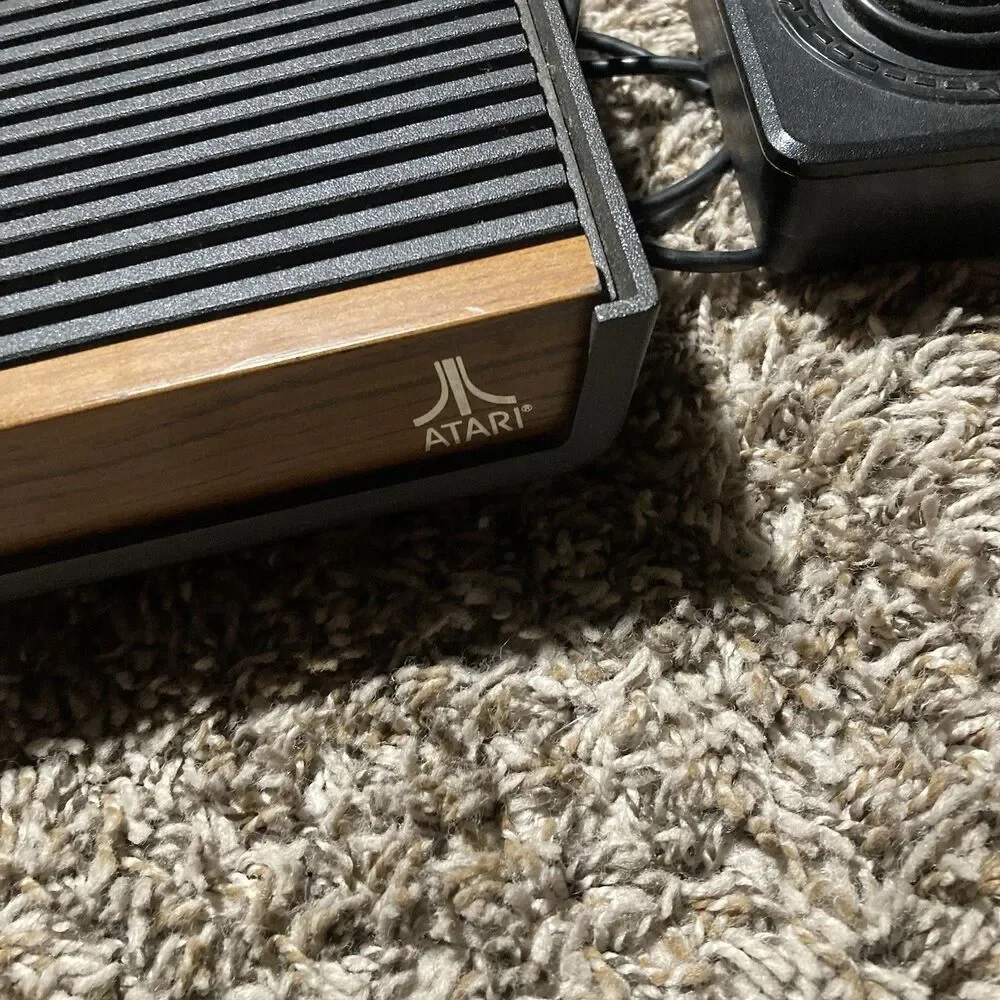 Atari Video Computer System Console with Black and Woodgrain Finish